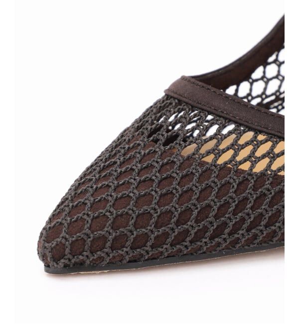 GRISE「《追加予約》GRISE5cmポインテッドメッシュスリングバック」|パンプス|