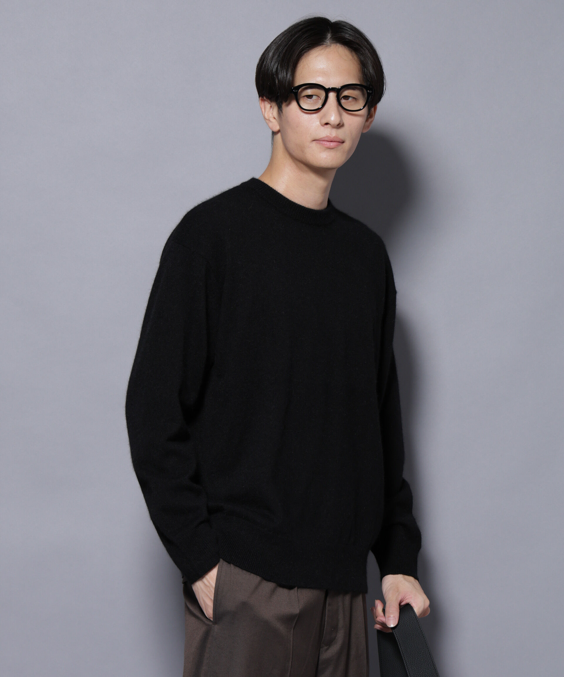 nano･universe「アンゴラ混ライトクルーネックニット」|ニット・セーター|