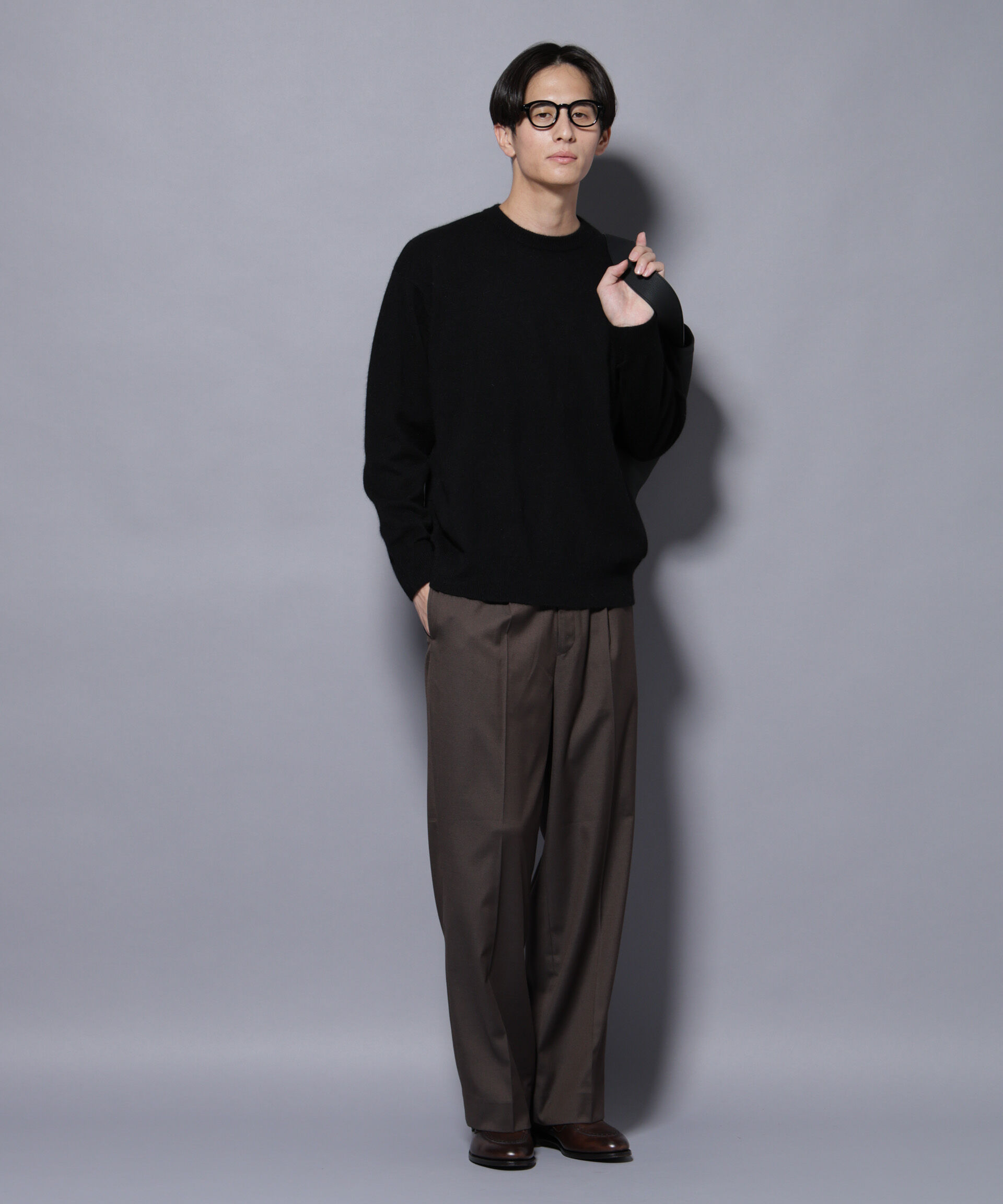 nano･universe「アンゴラ混ライトクルーネックニット」|ニット・セーター|