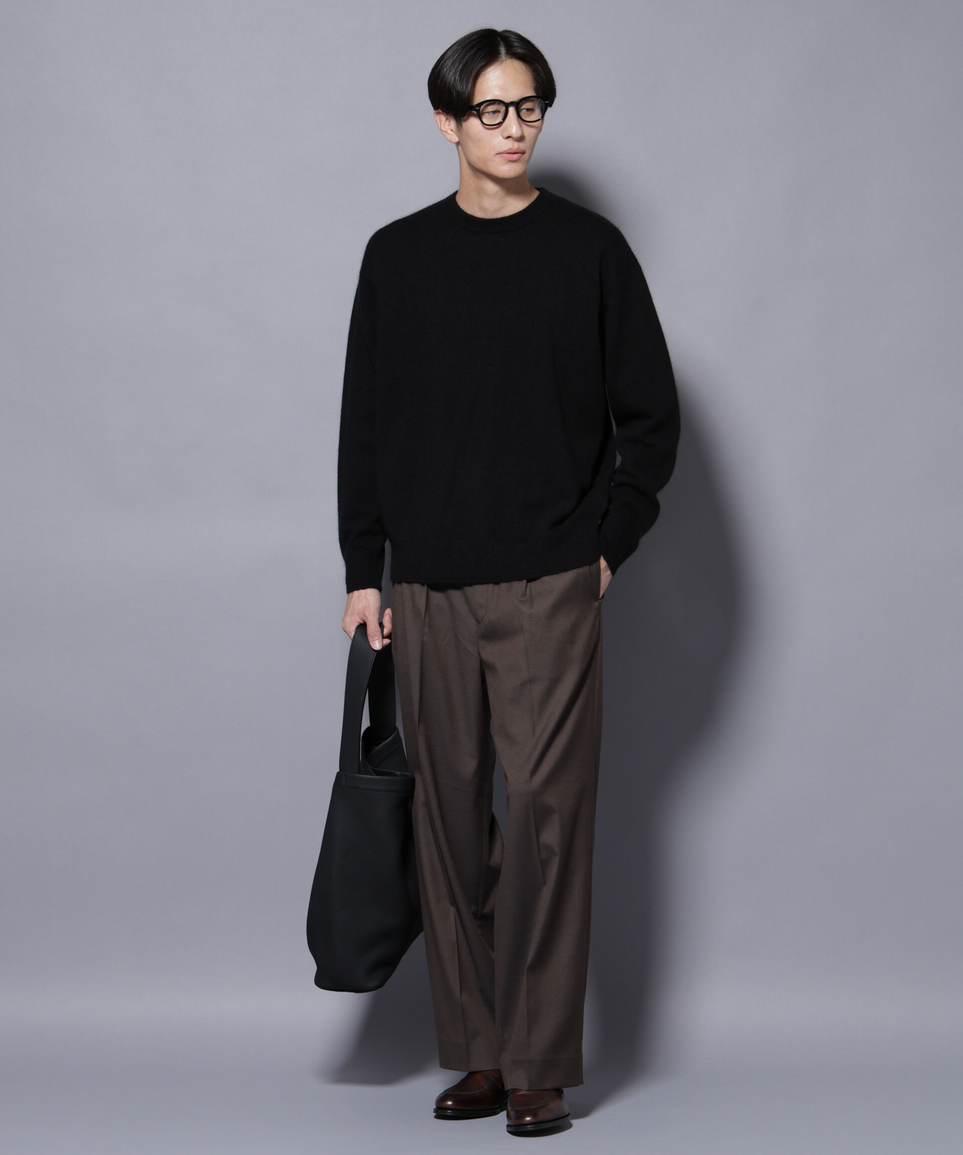 nano･universe「アンゴラ混ライトクルーネックニット」|ニット・セーター|