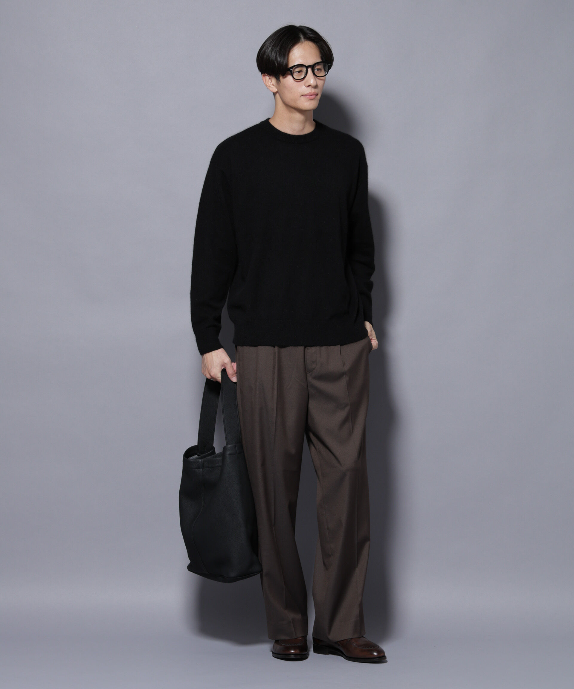 nano･universe「アンゴラ混ライトクルーネックニット」|ニット・セーター|