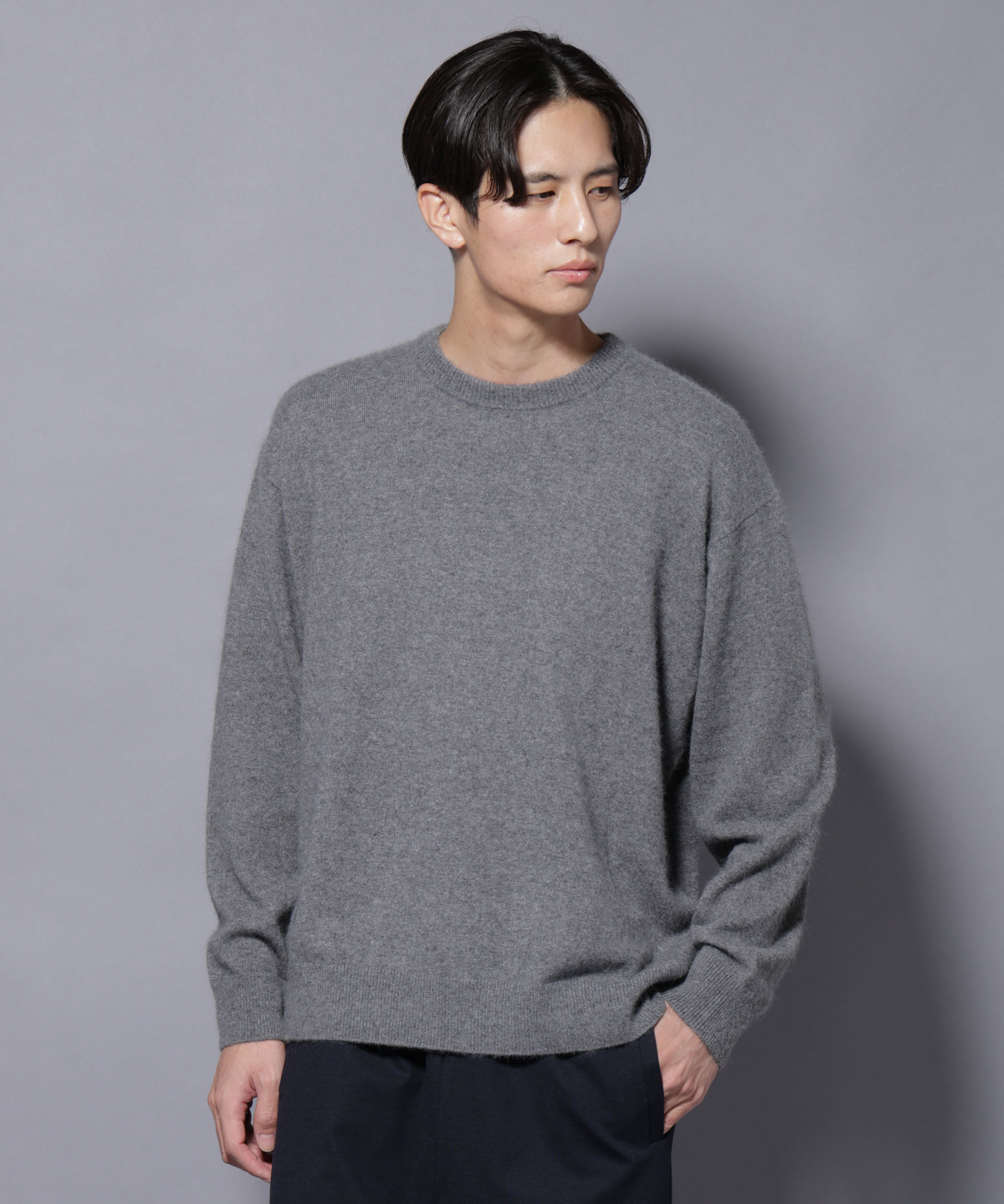 nano･universe「アンゴラ混ライトクルーネックニット」|ニット・セーター|