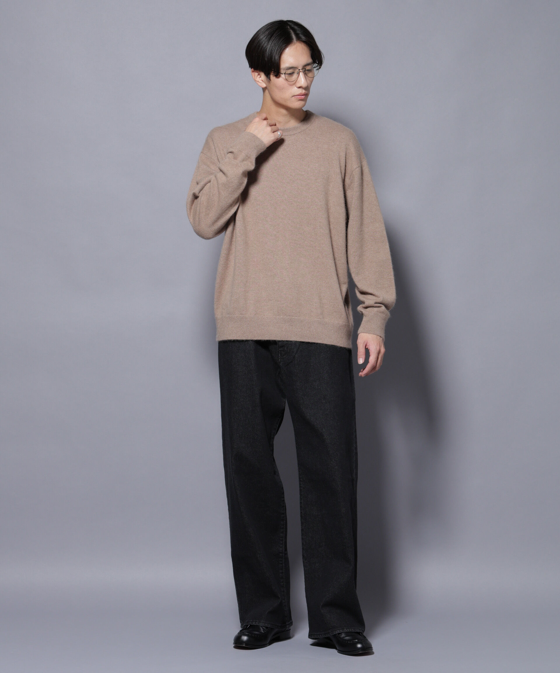 nano･universe「アンゴラ混ライトクルーネックニット」|ニット・セーター|