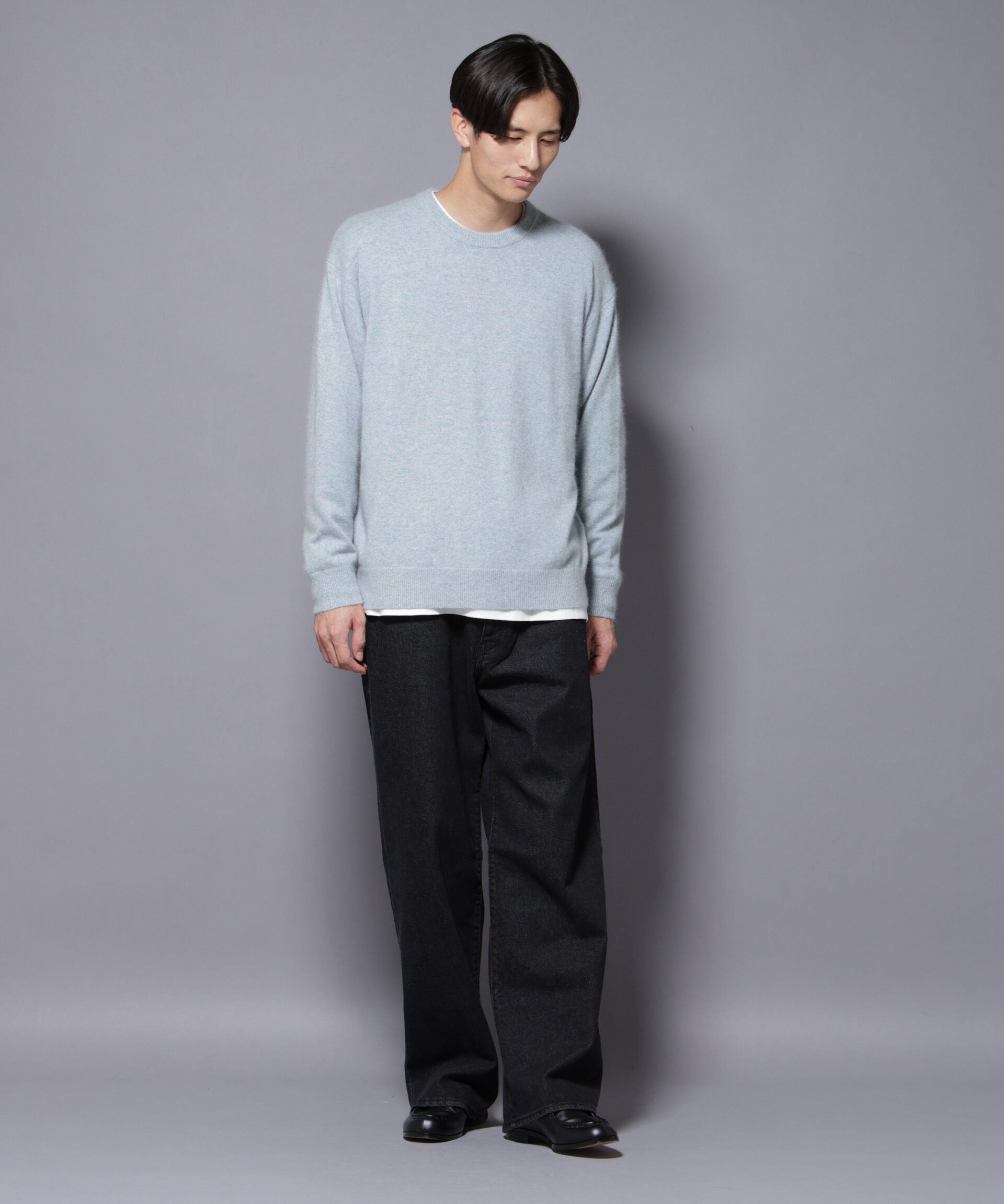 nano･universe「アンゴラ混ライトクルーネックニット」|ニット・セーター|