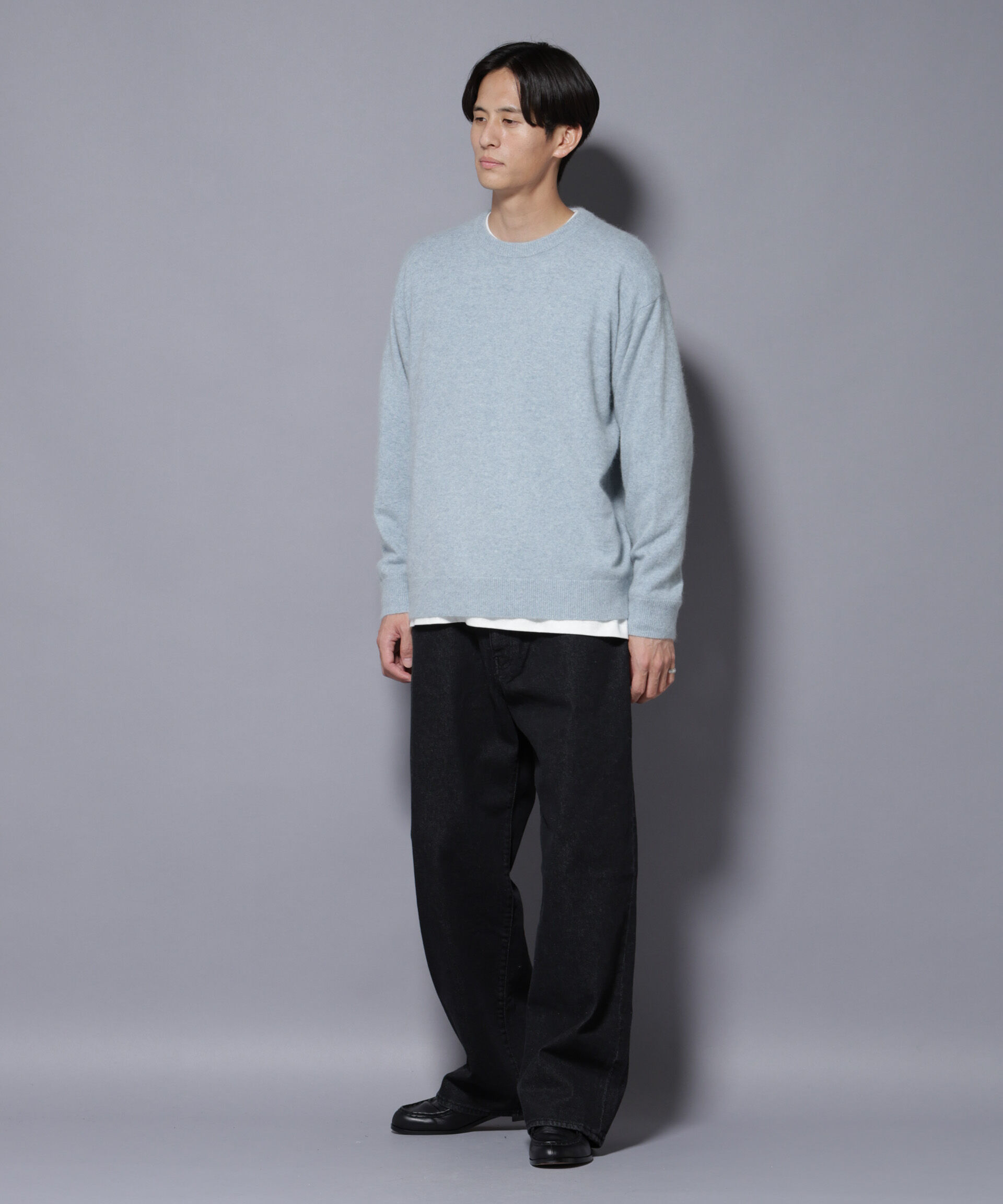 nano･universe「アンゴラ混ライトクルーネックニット」|ニット・セーター|