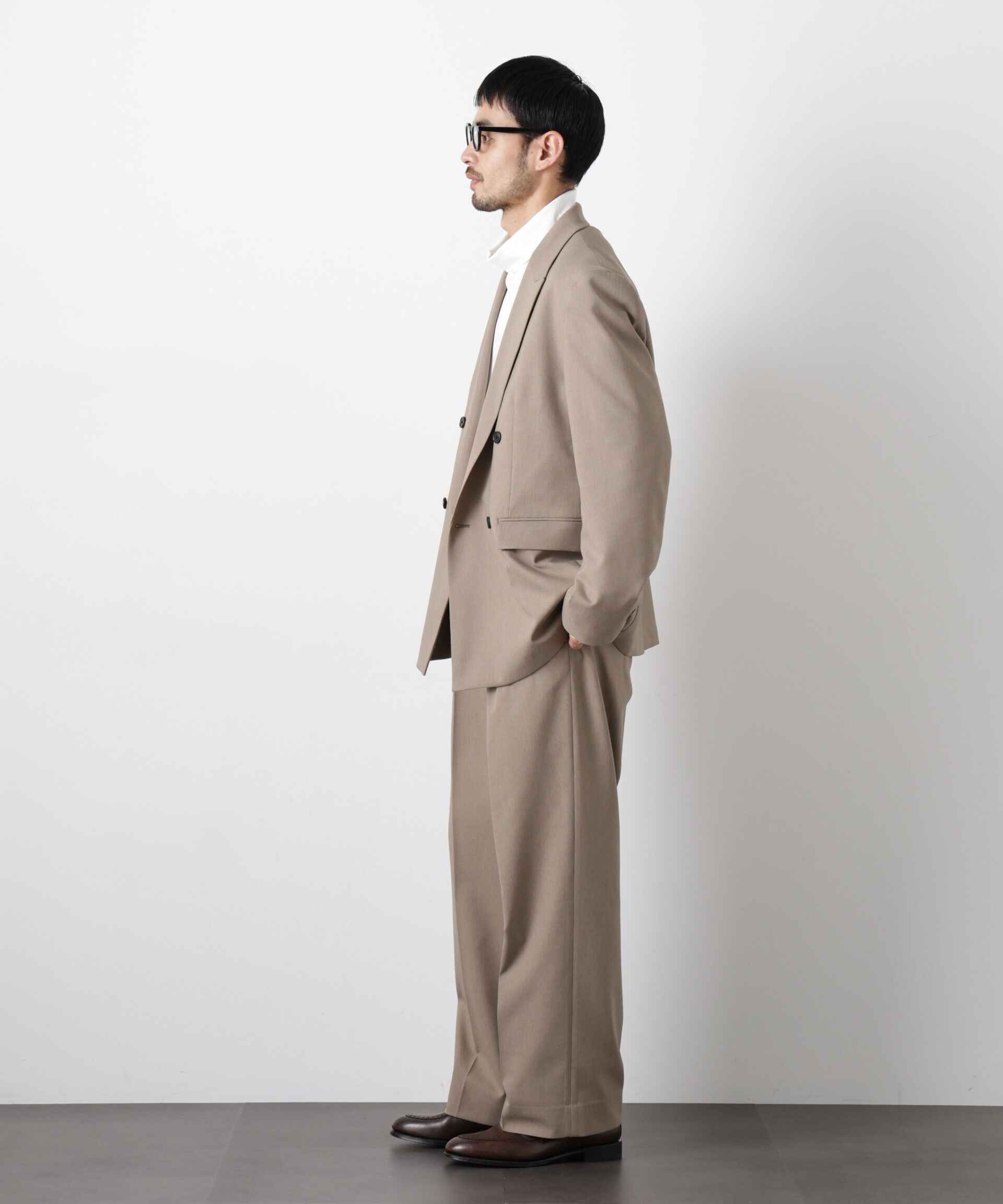 nano･universe「Reflax(R)オックスストレートパンツ（セットアップ可)」|チノ|