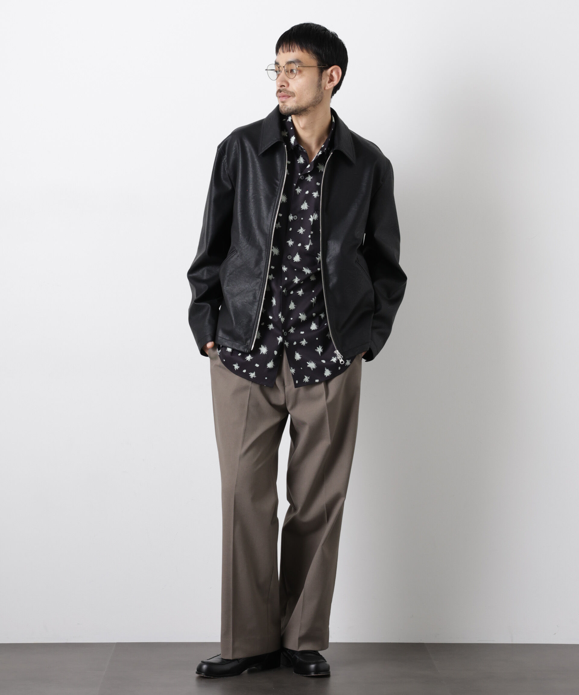 nano･universe「Reflax(R)オックスストレートパンツ（セットアップ可)」|チノ|