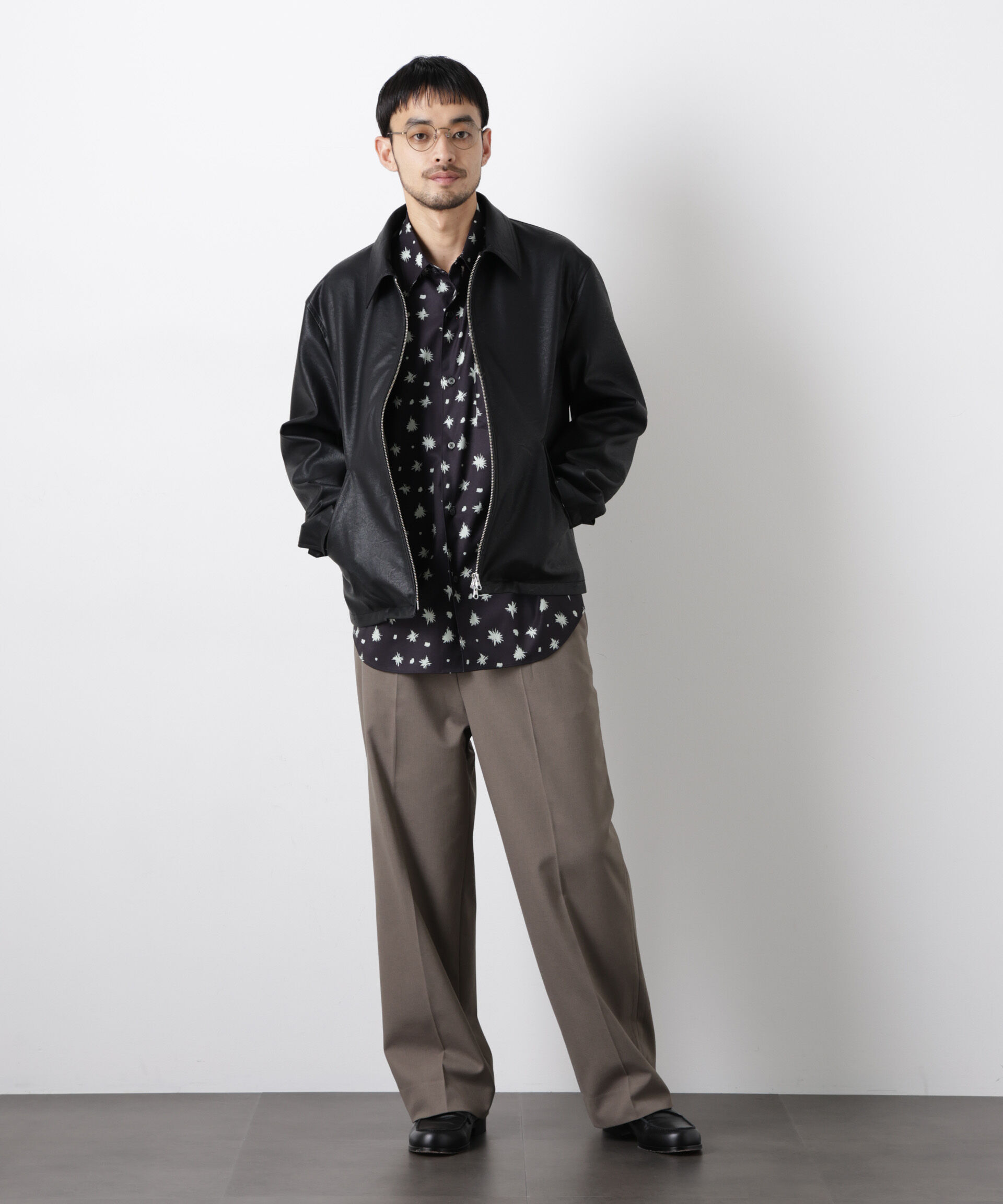 nano･universe「Reflax(R)オックスストレートパンツ（セットアップ可)」|チノ|