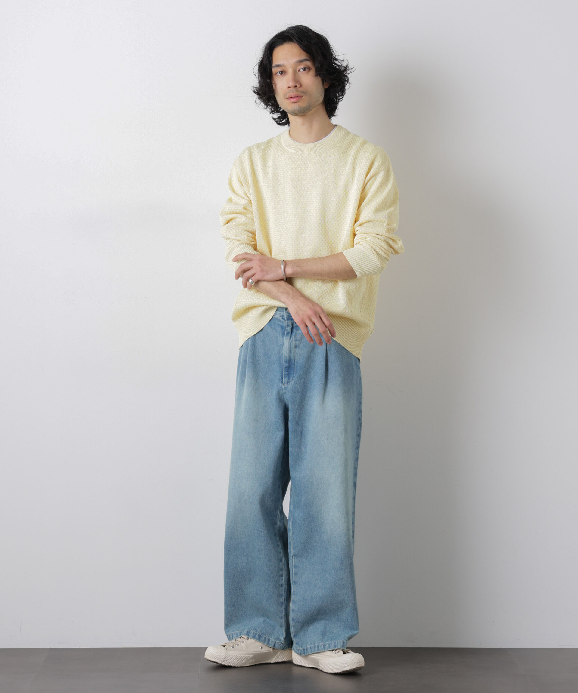 nano･universe「ギマクルーネックプルオーバー」|ニット・セーター|