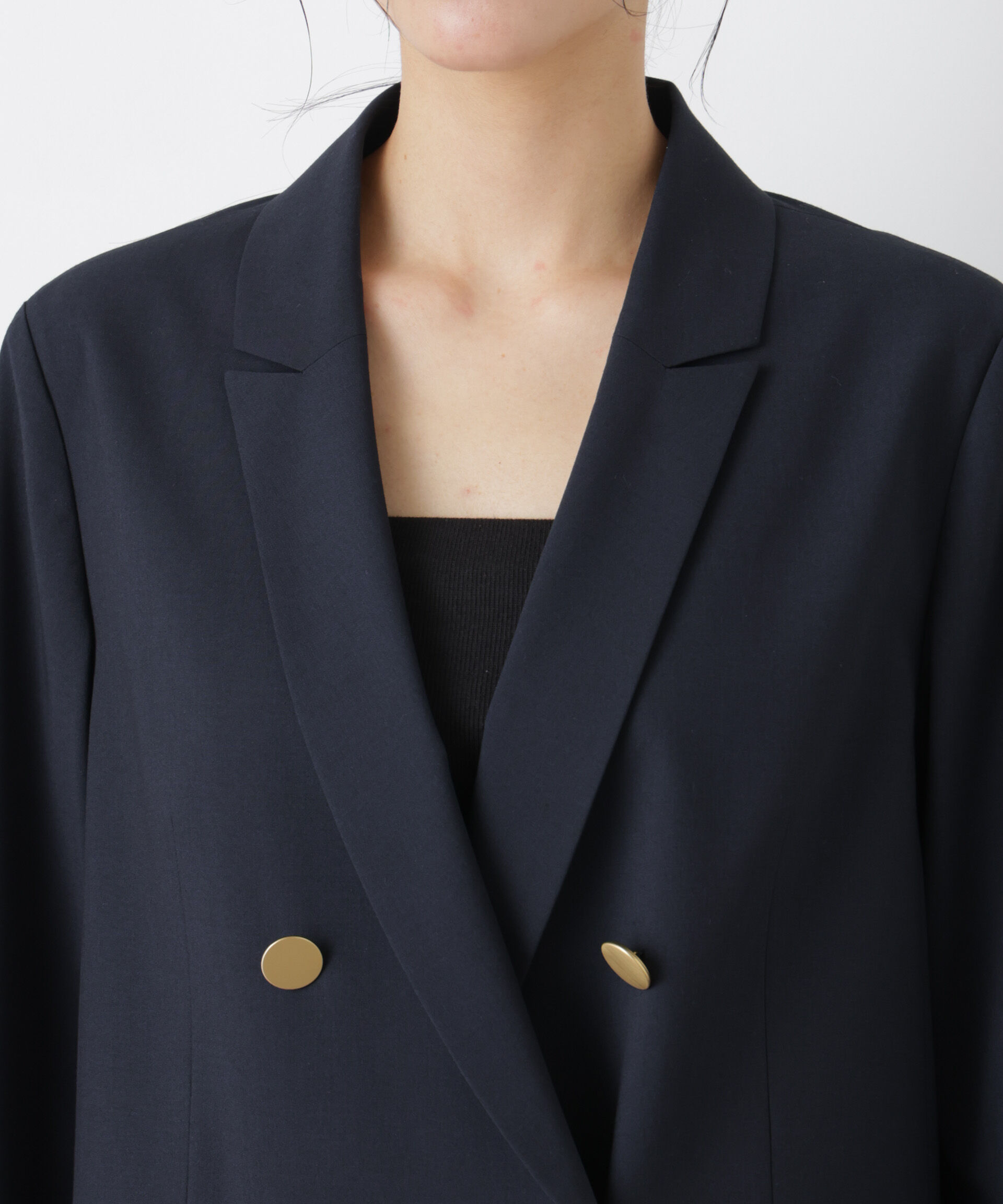 nano･universe「トロストレッチダブルジャケット(セットアップ可)」|テーラードジャケット|