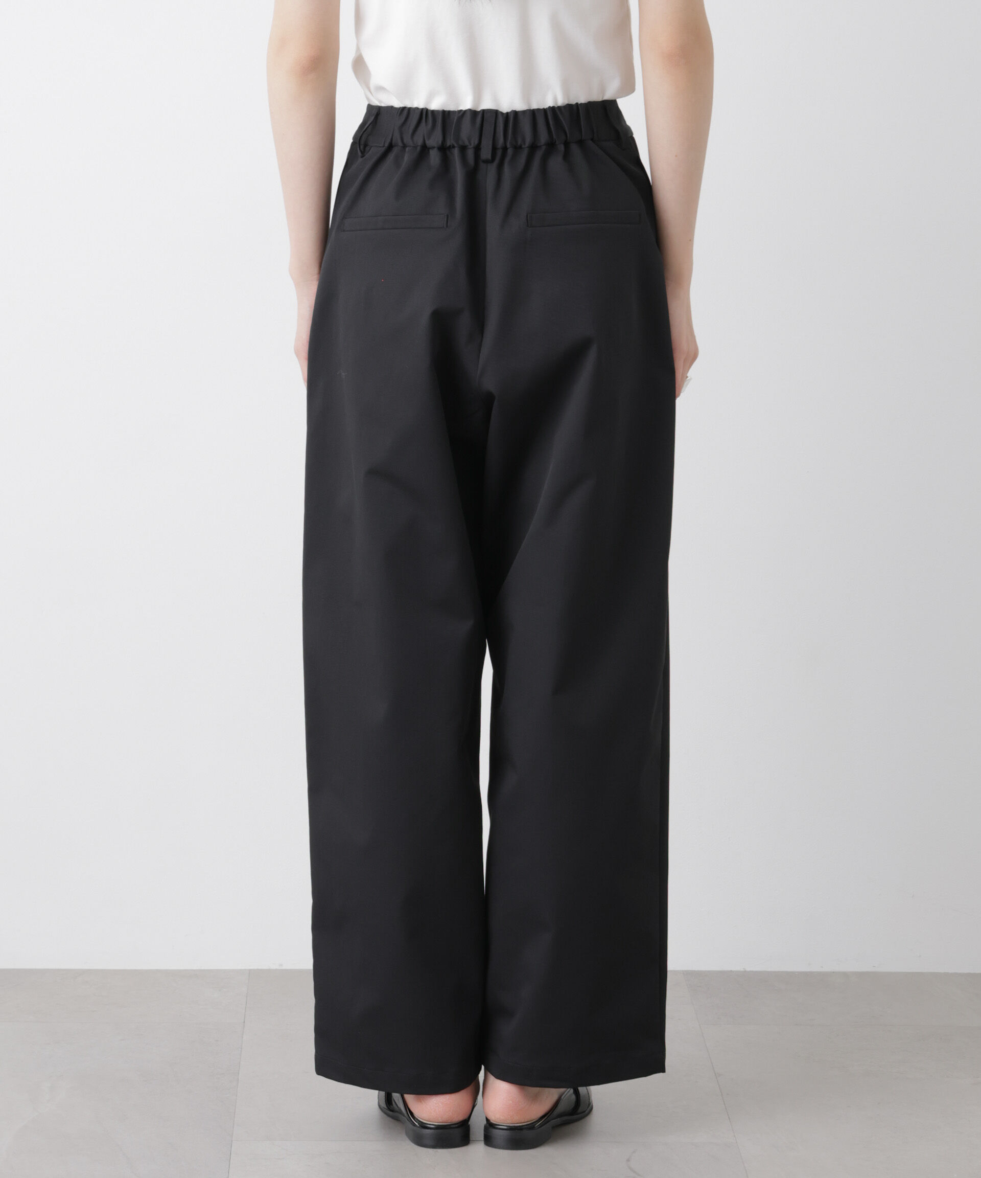 nano･universe「ツイルストレッチワンタックパンツ」|チノ|