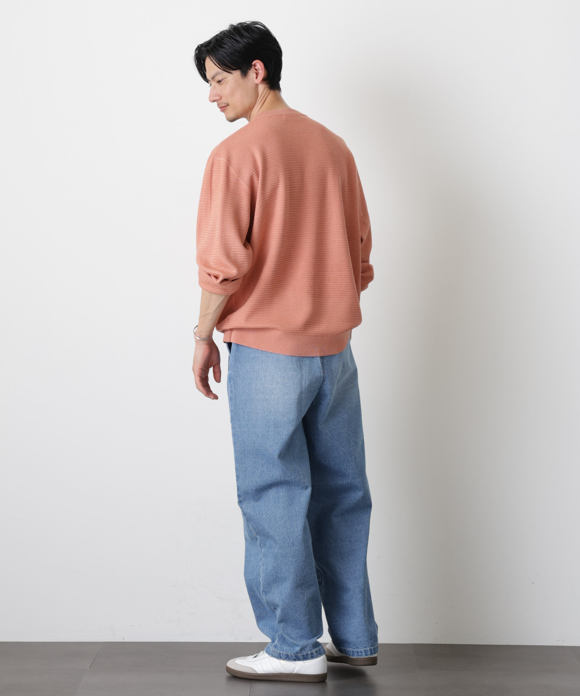 nano･universe「テクスチャーヘンリーネックニット」|ニット・セーター|