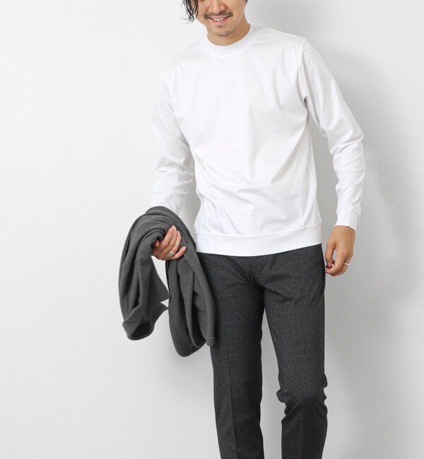 NOLLEY'S goodman「《ビジカジ対応》シルケットスムースドレスL/S Tシャツ 25AW」|Tシャツ・カットソー|