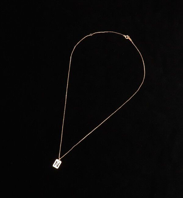 grace grace「【grace grace/グラスグラス】10KイニシャルプレートNL-N」|ネックレス|