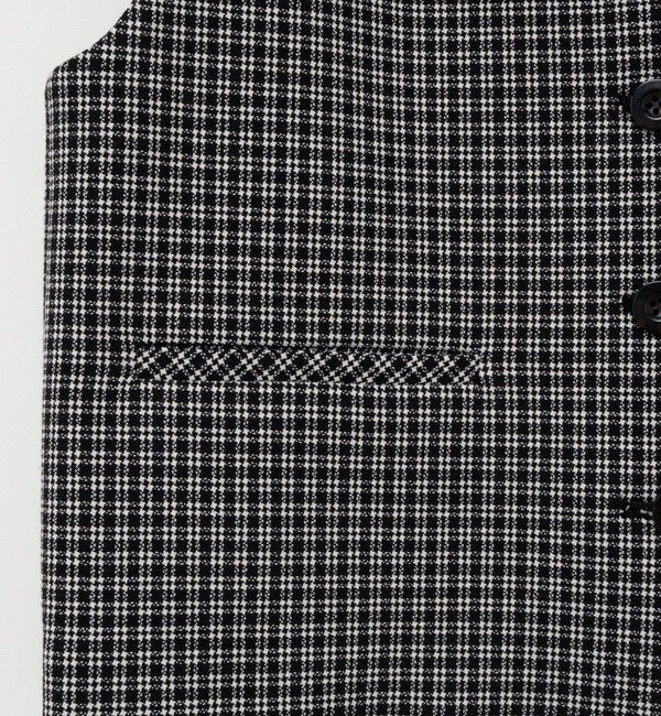 NOLLEY'S「《セットアップ対応》ウォッシャブルビーチェックベスト」|ベスト・ジレ|