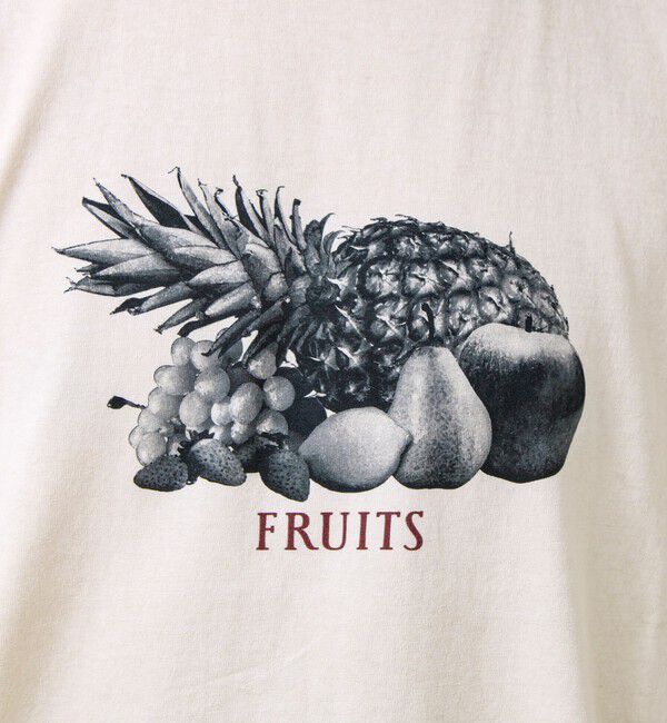 GLOSTER「【モノトーン果実図鑑】フルーツプリントTシャツ」|Tシャツ・カットソー|