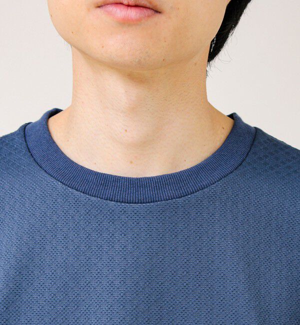 GLOSTER「【素材で魅せる】フクレリンクスジャガードロンT」|Tシャツ・カットソー|