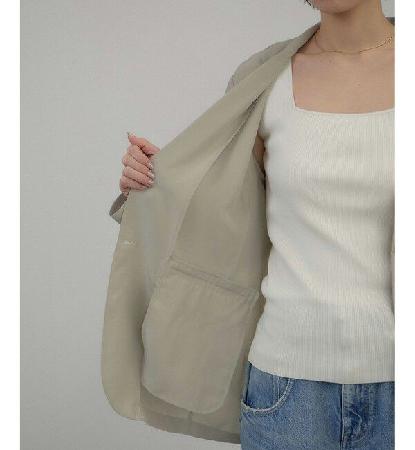 SALON adam et rope'「[26SS]GENTLE SILK ジャケット / セットアップ対応・洗える」|テーラードジャケット|