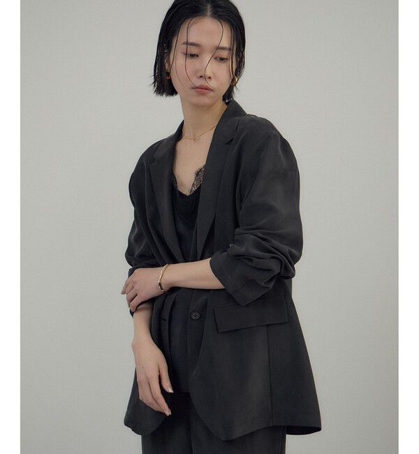 SALON adam et rope'「[26SS]GENTLE SILK ジャケット / セットアップ対応・洗える」|テーラードジャケット|