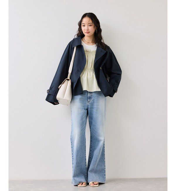 VIS「シャーリングビスチェドッキングニット/イージーケア」|ニット・セーター|