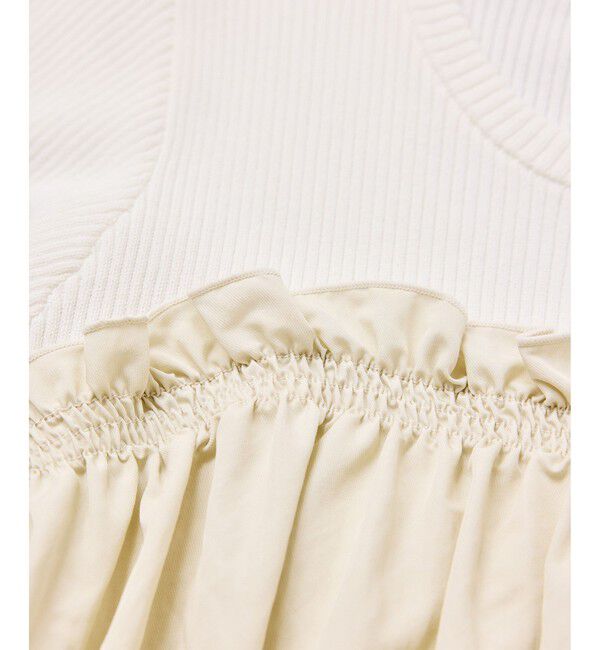 VIS「シャーリングビスチェドッキングニット/イージーケア」|ニット・セーター|