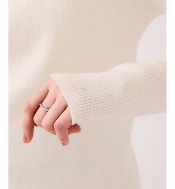 VIS「ドレープオフショルダーリブニット/イージーケア」|ニット・セーター|