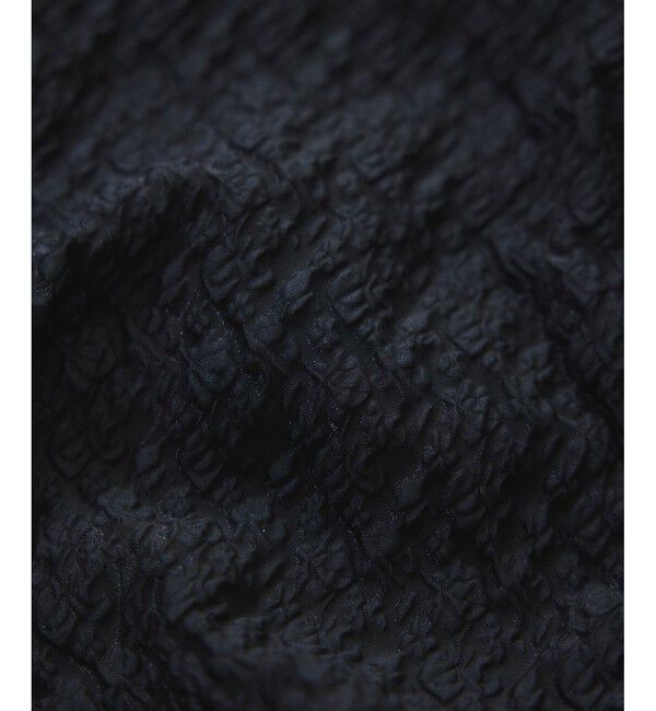 ADAM ET ROPE'「ジャガードコンビギャザートップス」|Tシャツ・カットソー|