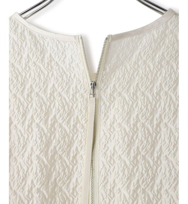 ADAM ET ROPE'「ジャガードコンビギャザートップス」|Tシャツ・カットソー|