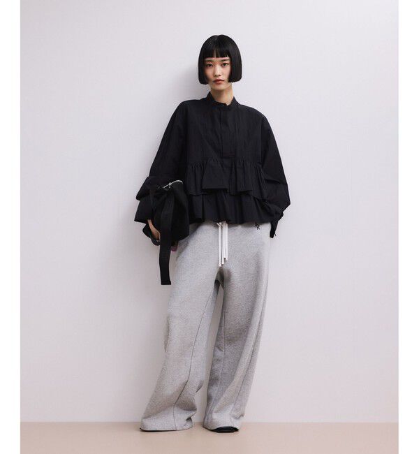 ADAM ET ROPE'「コンビウエストスウェットイージーパンツ」|チノ|