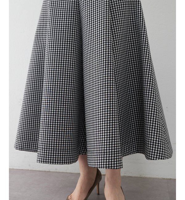  「ボンディングギンガムスカート」|スカート|