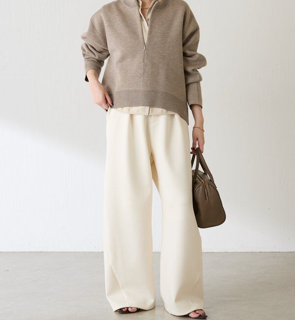 スウェットライクラウンドヘムニット｜ルミネのファッション通販