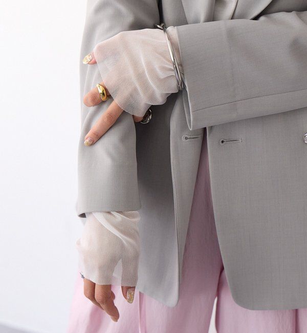  「【レイヤードに最適】チュールキリカエカットソー」|Tシャツ・カットソー|