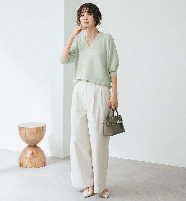  「予約【軽くしなやかな着心地】ライトギマバックボリュームニット」|ニット・セーター|