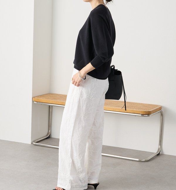  「予約【軽くしなやかな着心地】ライトギマバックボリュームニット」|ニット・セーター|