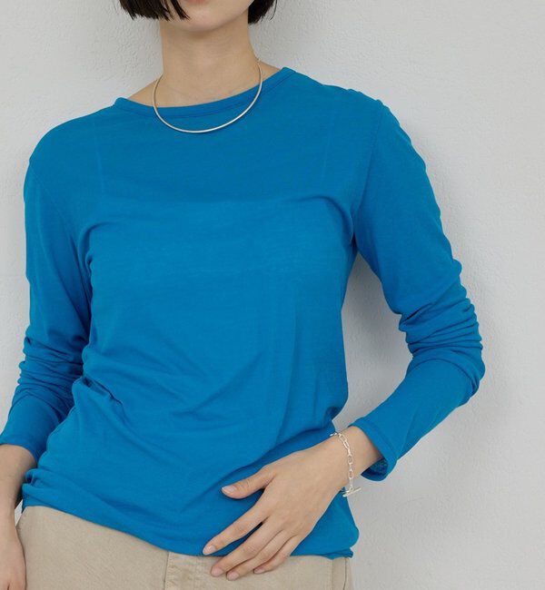La nature linge「【La nature linge】NEWロングスリーブTシャツ」|Tシャツ・カットソー|ブルー