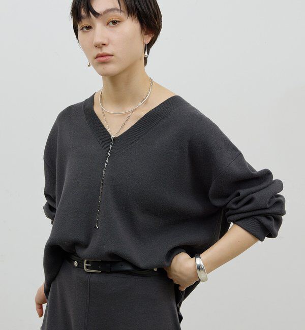  「【セットアップ対応】Vニット」|ニット・セーター|