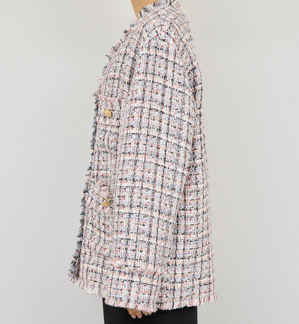  「ミックスヤーンツイードジャケット」|ベスト・ジレ|