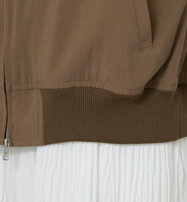  「【人気BZが素材を変えて再登場！】サテンブルゾン」|ブルゾン・スタジャン|