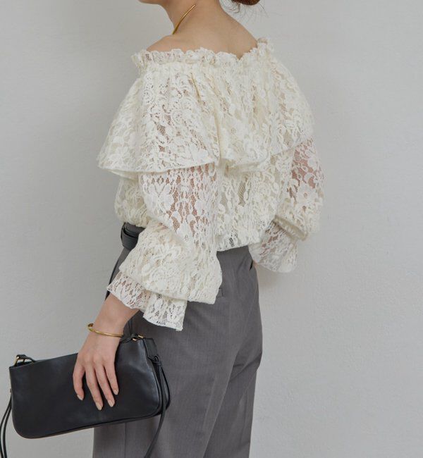 「オフショルレースブラウス」|シャツ・ブラウス|