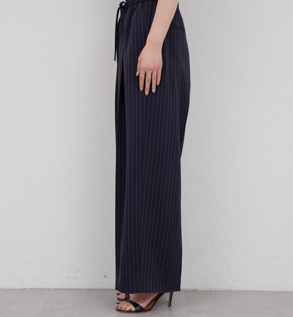  「【手洗い可】ストライプイージーパンツ」|チノ|