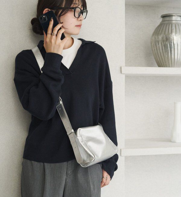  「レザースクエアショルダーバッグ」|ショルダー・メッセンジャー|