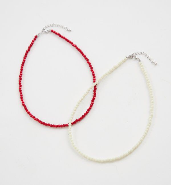  「カラービーズネックレス」|リング|