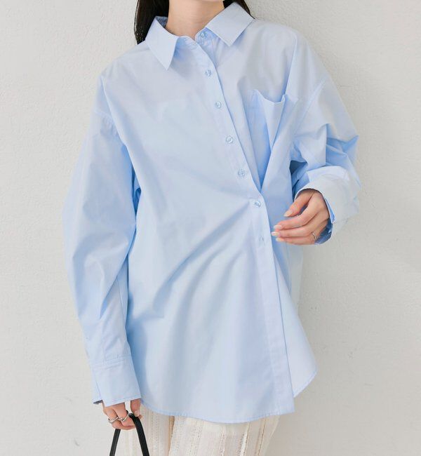  「ボタンレイヤードBIGシャツ」|シャツ・ブラウス|