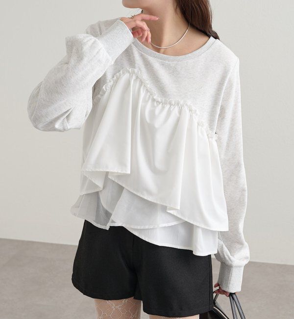  「ビスチェドッキングスウェット」|パーカー|