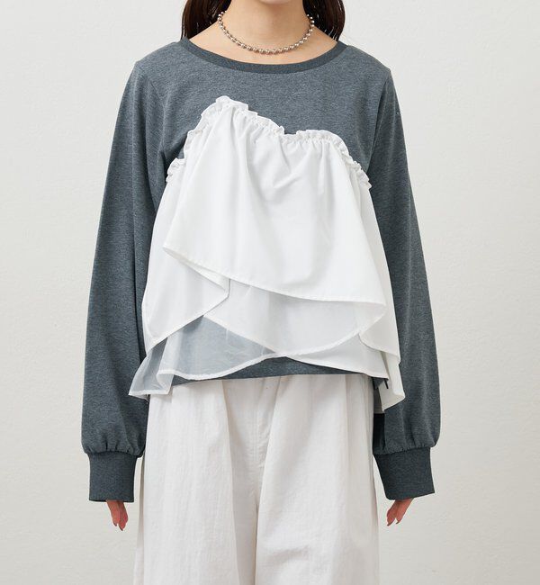  「ビスチェドッキングスウェット」|パーカー|