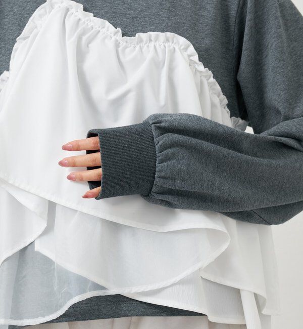  「ビスチェドッキングスウェット」|パーカー|