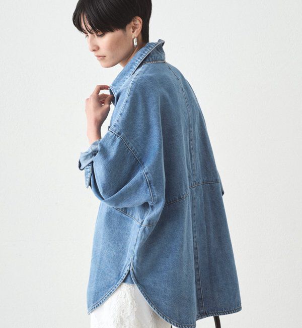  「スウィッチデニムシャツ/ブルー」|シャツ・ブラウス|