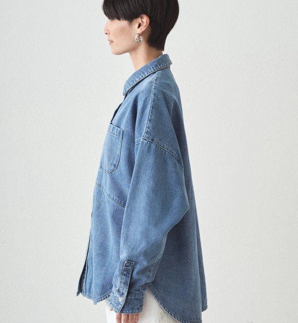  「スウィッチデニムシャツ/ブルー」|シャツ・ブラウス|