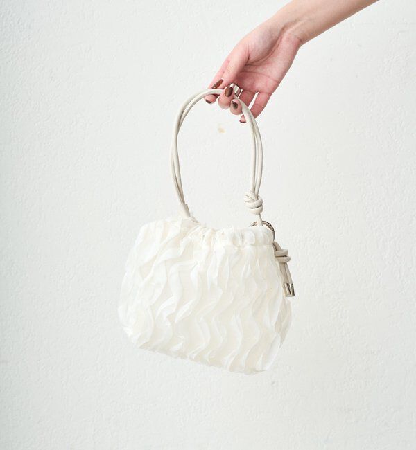  「【GALENA/ガレナ】メッシュフリル巾着Bag」|トートバッグ|