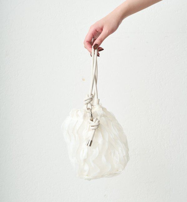  「【GALENA/ガレナ】メッシュフリル巾着Bag」|トートバッグ|